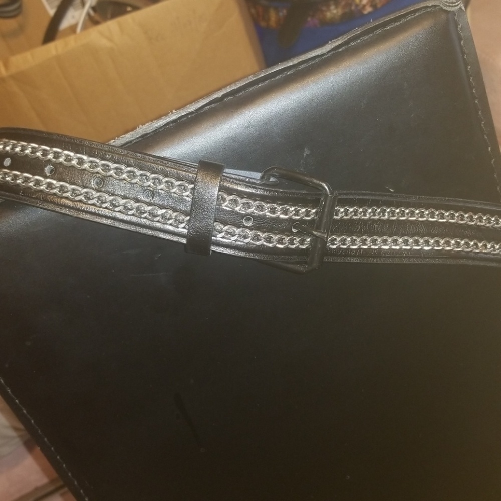 Knowledge Chain Link Accent Belt New Sz L